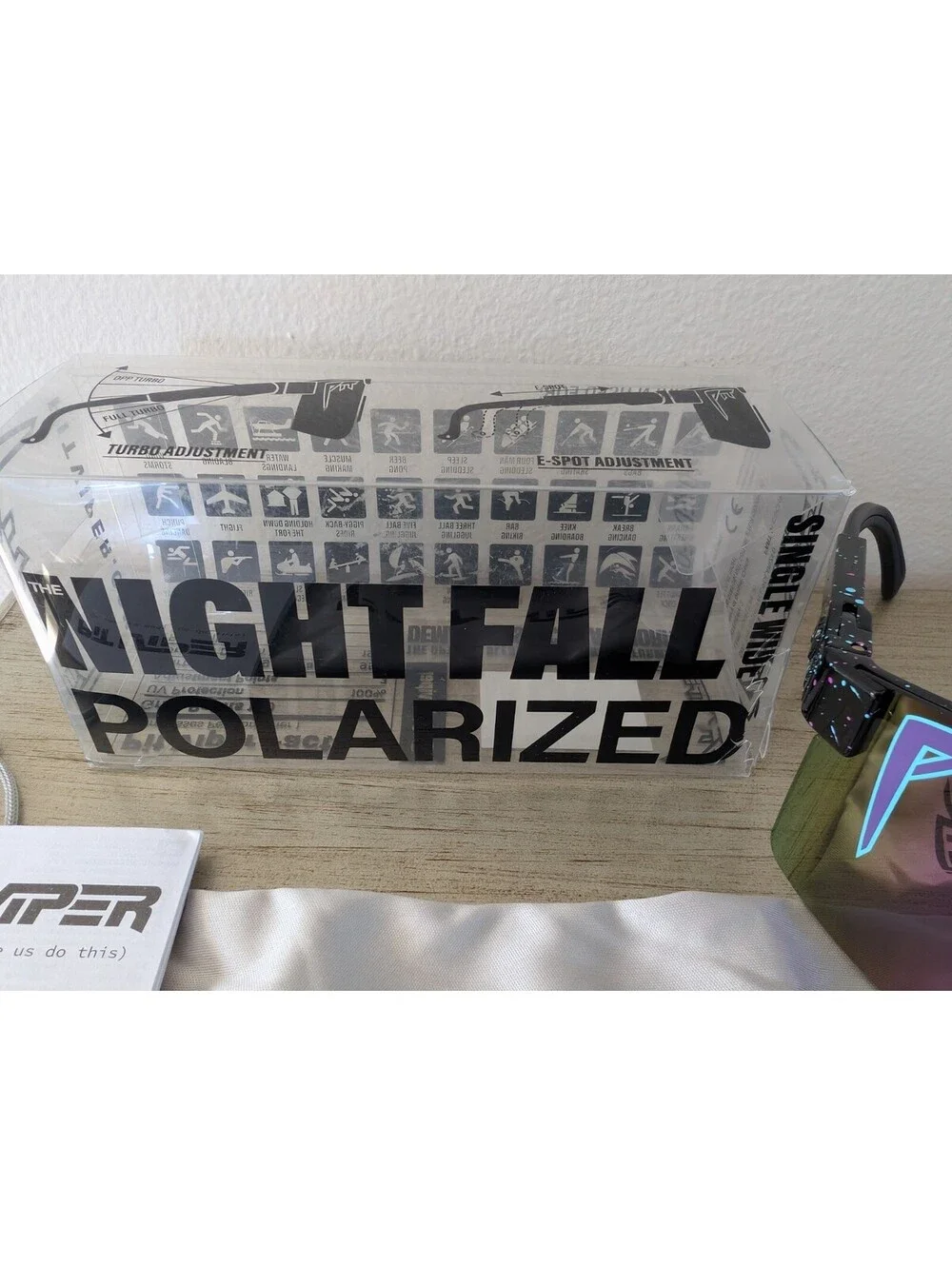 NEW Pit Viper The Night Fall Polarized Sunglasses Purple Revo - Picture 3 of 9